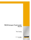 Case TR270 Skid Steer Loader Tier III Parts Manual 550711080PC