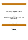 Case TR320 Compact Track Loader Tier 4a Parts Manual 550711108PC