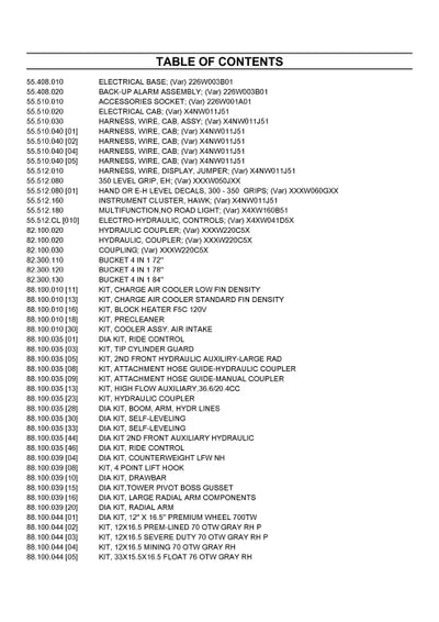 Case SR270B Skid Steer Loader Parts Manual 550711219PC