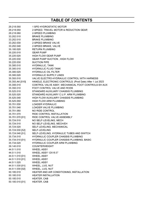 Case SR175B Skid Steer Loader Stage 5 Na Parts Manual 550711266PC