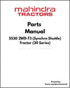 Mahindra 5530 2WD-T3 (Synchro Shuttle) Tractor (30 Series) Parts Manual - PDF Download