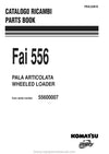 Komatsu 556(ITA) Wheel Loader Parts Manual SN 55600007-UP