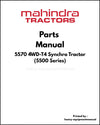 Mahindra 5570 4WD-T4 Synchro Tractor (5500 Series) Parts Manual - PDF Download