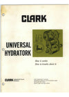 Clark 59-886-0250 UNIVERSAL HYDRATORK Manual - PDF Download