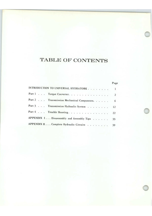 Clark 59-886-0250 UNIVERSAL HYDRATORK Manual - PDF Download