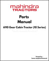 Mahindra 6110 Gear Cabin Tractor (10 Series) Parts Manual - PDF Download