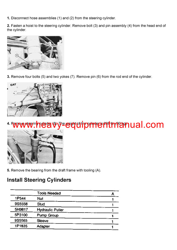 DOWNLOAD CATERPILLAR 627B WHEEL SCRAPER SERVICE REPAIR MANUAL 33V