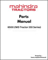 Mahindra 6500 2WD Tractor (00 Series) Parts Manual - PDF Download