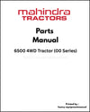 Mahindra 6500 4WD Tractor (00 Series) Parts Manual - PDF Download