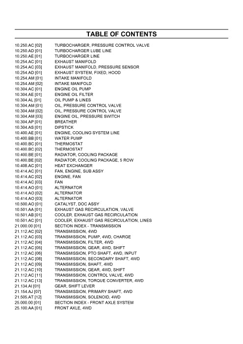 Case 575N EP Backhoe Loader Tier 4B Parts Manual 675078631PC