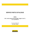Case E37C Mini Crawler Excavator Parts Manual 698443712PC