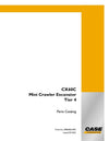 Case CX60C MINI CRAWLER EXCAVATOR TIER 4 Parts Manual 698496010PC
