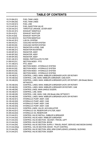 Case CX55B Mini Crawler Excavator Tier 4 Parts Manual 698600520PC
