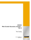 Case CX33C Mini Crawler Excavator Canopy Parts Manual 698893311PC