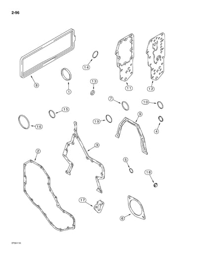 Case 9020B Excavator Revision Parts Manual 7-1151R1