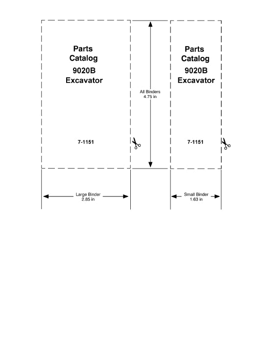 Case 9020B Excavator COMPLETE Parts Manual 7-1151