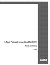 Case IH 8725 Head 6` Pickup Forage Parts Manual 7-1520