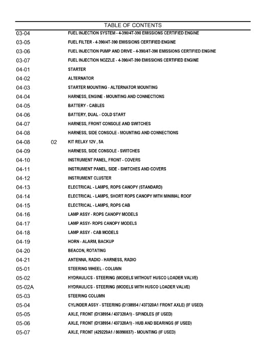 Case 570MXT Loader Landscaper Parts Manual 7-7124NA