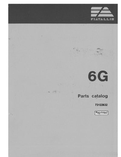 Case 6G Fiat Allis Crawler Loader Parts Manual 73122632