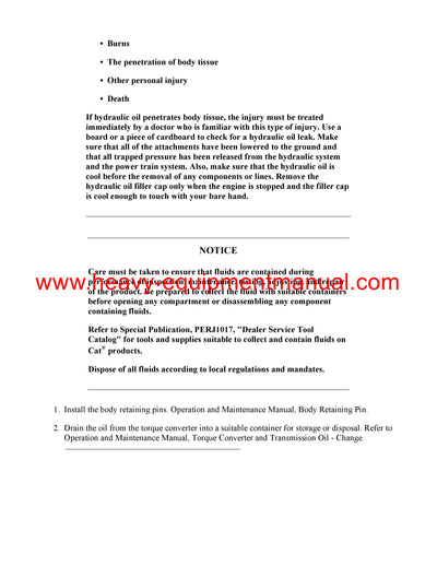 Download Caterpillar 773G LRC Truck Service Repair Manual MWH