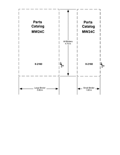 Case MW24C Military Parts Manual 8-2160