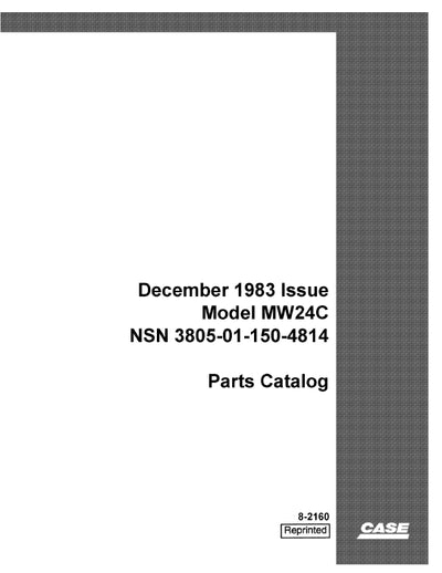 Case MW24C Military Parts Manual 8-2160