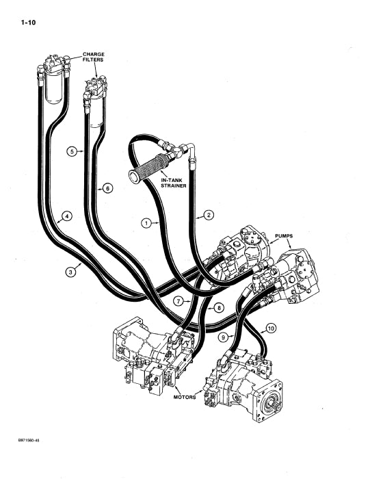 Case 1550 Crawler Parts Manual 8-3503