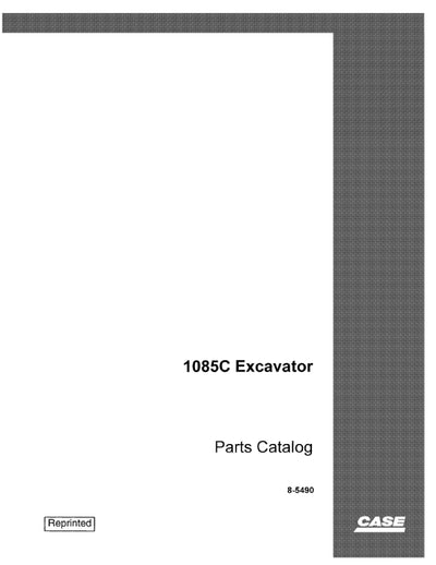 Case 1085C Cruz-air Excavator COMPLETE Parts Manual 8-5490
