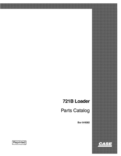 Case 721B Loader Parts Manual 8-9382