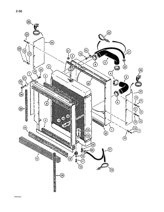 Case 821B Loader Parts Manual 8-9481