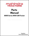 Mahindra 8000 Series 8100 CAB Tractor Parts Manual - PDF Download