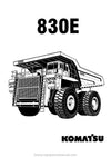 Komatsu 830E(USA) Rigid Dump Truck Parts Manual SN AFE32BT