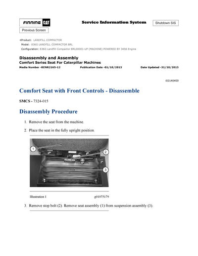 DOWNLOAD CATERPILLAR 836G LANDFILL COMPACTOR SERVICE REPAIR MANUAL BRL