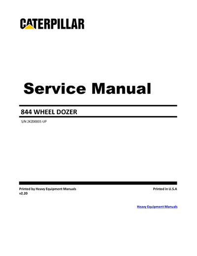 Download Caterpillar 844 WHEEL DOZER Service Repair Manual 2KZ