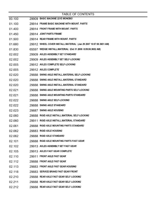 Case 221E Compact Wheel Loader Parts Manual 87364121NA