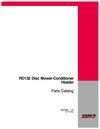 Case IH RD132 Disc Mower Conditioner Header Parts Manual 87477225