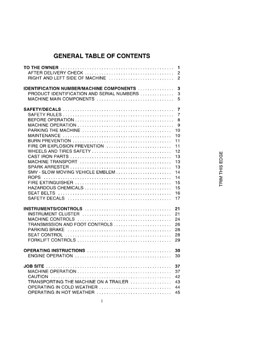 Case 584E,585E,586E Forklift Operator Manual 9-11046