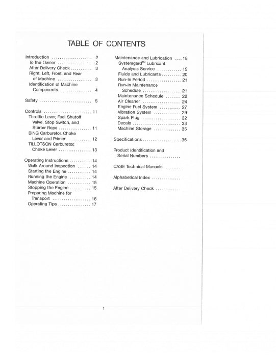 Case SL-1, SL-2 RAMMER Operator Manual 9-15150