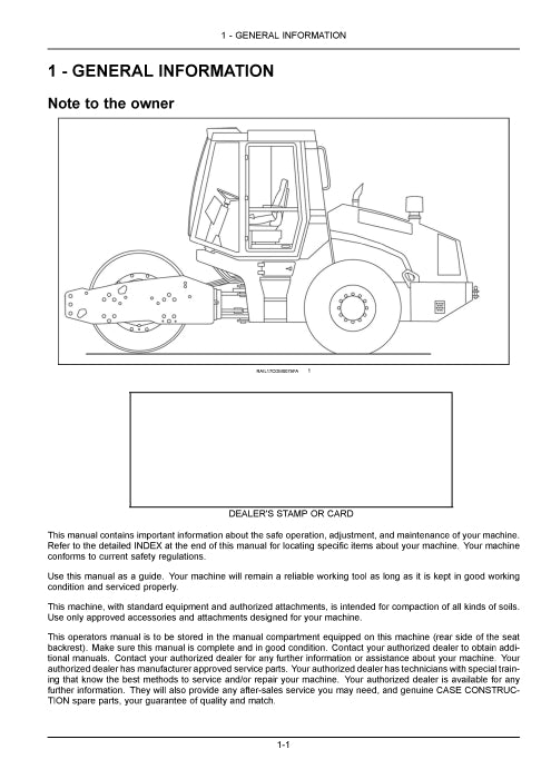 Case SV211E, SV213E Tier 4B (final) Vibratory Roller Operator Manual 90400634