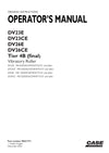 Case DV23E, DV23CE, DV26E, DV26CE Tier 4B (final) Vibratory Roller Operator Manual 90431771