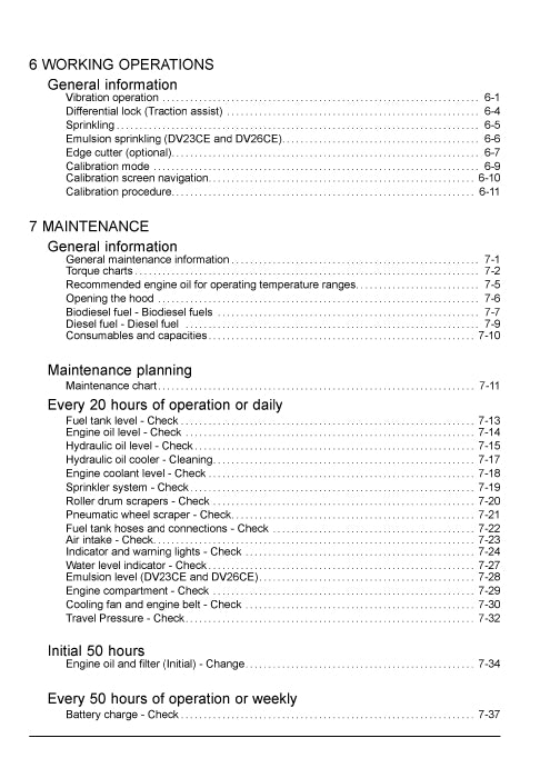 Case DV23E, DV23CE, DV26E, DV26CE Tier 4B (final) Vibratory Roller Operator Manual 90431771