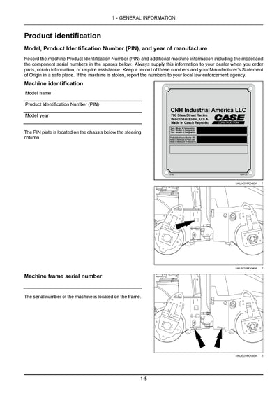 Case DV36E, DV45CE, DV45E Vibratory Roller Tier 4B (final) Operator Manual 90431774