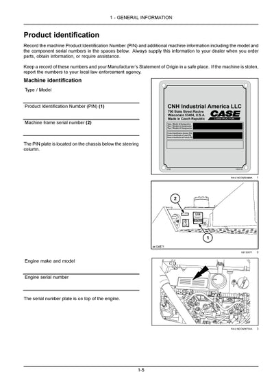 Case PT240D Tier 4B (final) Pneumatic Tire Compactor Operator Manual 90431777