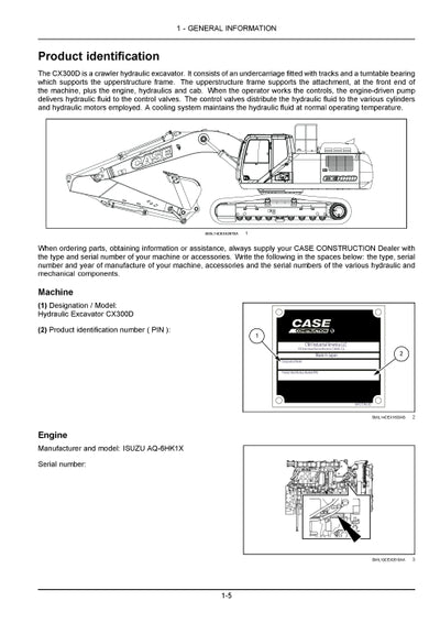Case CX300D Crawler Excavator Operator Manual 90435777