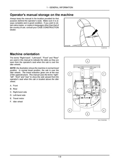 Case CX245D SR Crawler Excavator Operator Manual 90435781