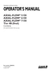 Case IH Axial-Flow 5150, Axial-Flow 6150, Axial-Flow 7150 Tier 4B (final) Combine Operator Manual 90485992