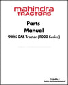 Mahindra 9110S CAB Tractor (9000 Series) Parts Manual - PDF Download