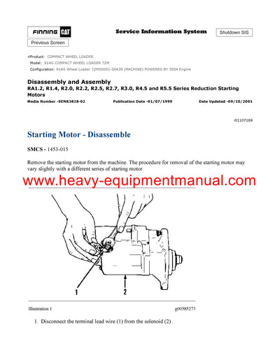 DOWNLOAD CATERPILLAR 914G COMPACT WHEEL LOADER SERVICE REPAIR MANUAL 7ZM