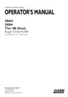 Case 586H, H88H Tier 4B (final) Rough Terrain Forklift Operator Manual 91732701