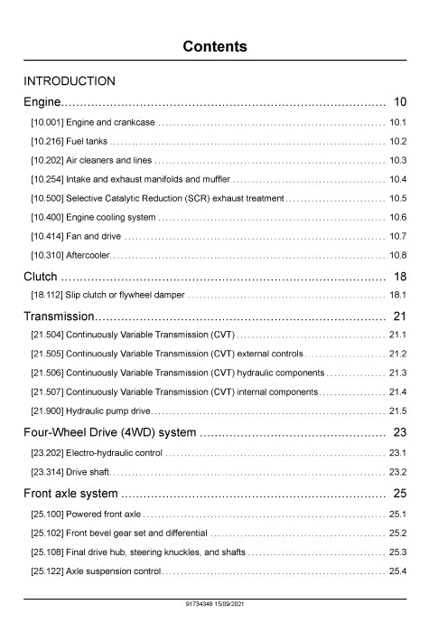 Case IH Vestrum 110 CVX Tractor Service Manual 91734348